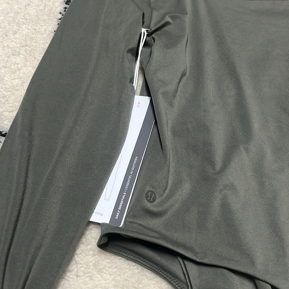 Lululemon Wundermost Ultra-Soft Nulu Square Neck Long Sleeve Bodysuit NWT. Sz L - Picture 10 of 10